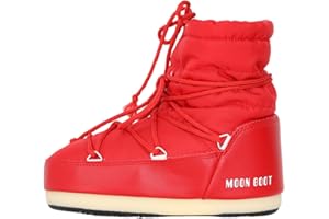 Moon Boot Classic Low Women's Icon Low Nylon Boot (Red, US 4.5-7)