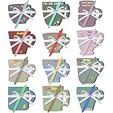 Sinmoe 24 Pcs Inspirational Coffee Cup Notepad with Pen Employee Appreciation Sticky Notes Motivational Memo Pads Thank You Notepads for Christmas Office School Gifts Staff(Simple Color,Inspirational)