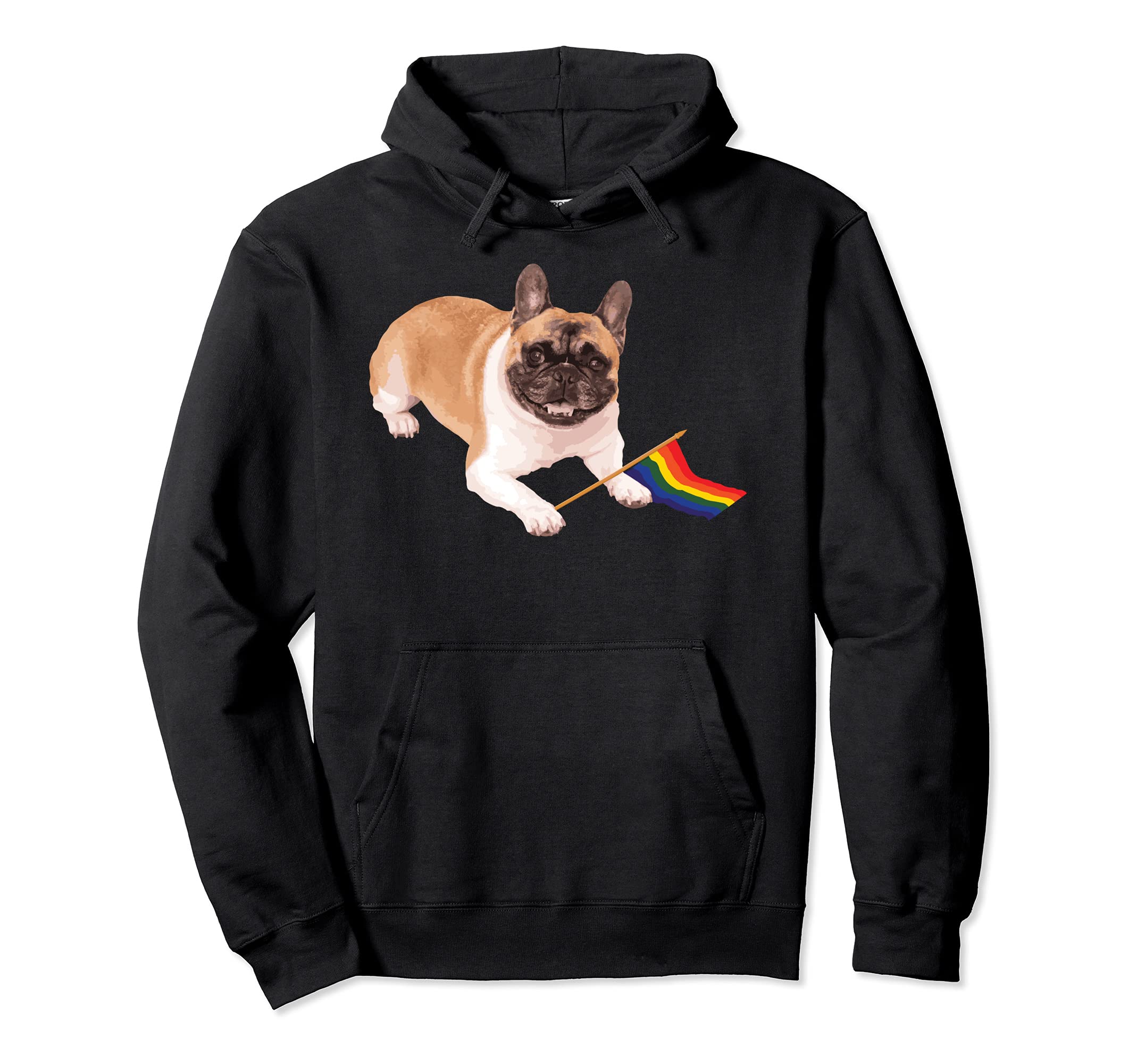 Pride LGBT Dog Doggy Gay Lesbian Bisexual Trans Rainbow Flag Pullover Hoodie
