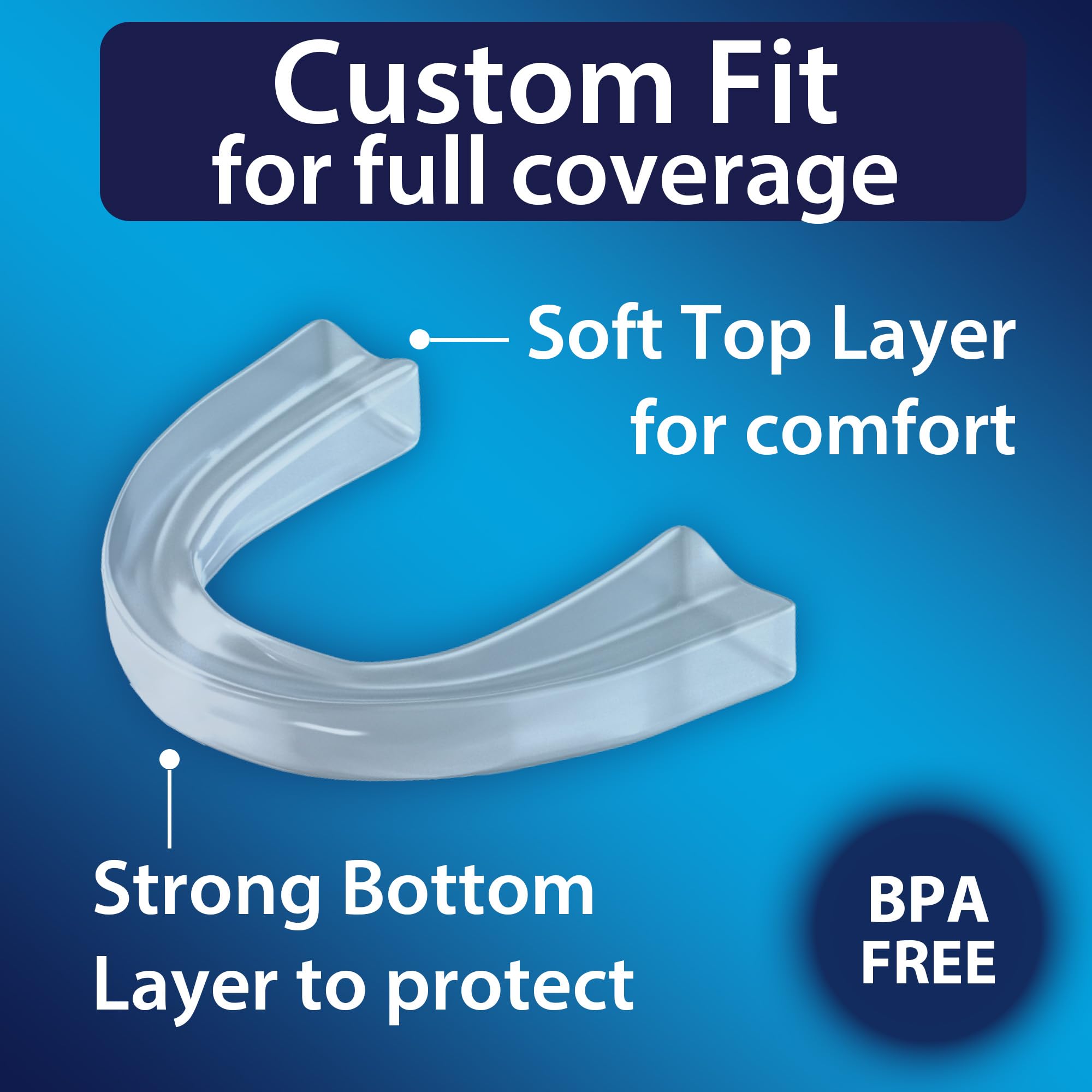 DenTek Professional-Fit Dental Guard, Mouth Guard for Grinding Teeth at Night, 1 Count