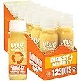 Vive Organic Digest + Immunity Dual-Boost Shot, Cold-Pressed Aloe Vera, Apple Cider, Probiotics, 2g Fiber, Gluten Free, Vegan, 2 Fl Oz (Pack of 12)