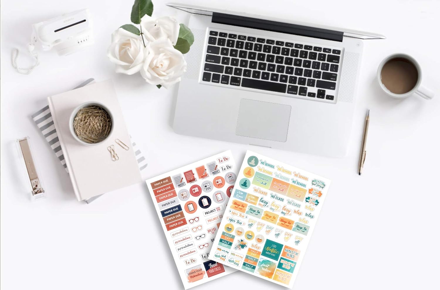 Lamare Student Planner Stickers – School & Study Supplies for College Students I Use with Teacher Planner, Academic Planner, Student Planner, Nursing School Essentials, Gifts Planner Accessories: Kitchen & Dining