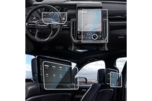 CDEFG 4Pcs for 2025 2026 GMC Yukon Screen Protector, Tempered Glass for 2025 GMC GMC Yukon Accessories 16.8" Touchscreen & 11" Digital Cluster & 12.6" Rear-Seat Dual Displays HD Anti Fingerprints