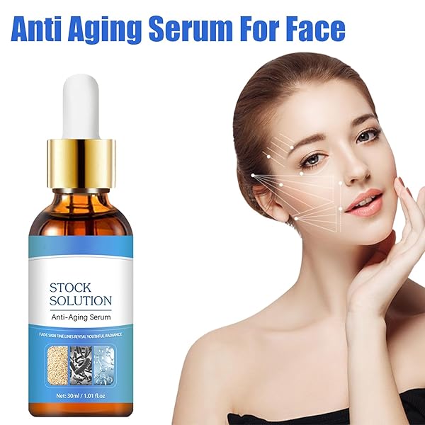 2PCS FACE SERUM ANTI-AGING COLLAGEN SERUM FOR FACE REDUCE FINE LINES WRINKLES BOOST SKIN COLLAGEN HYDRATE & PLUMP SKIN(2 X 30ML)