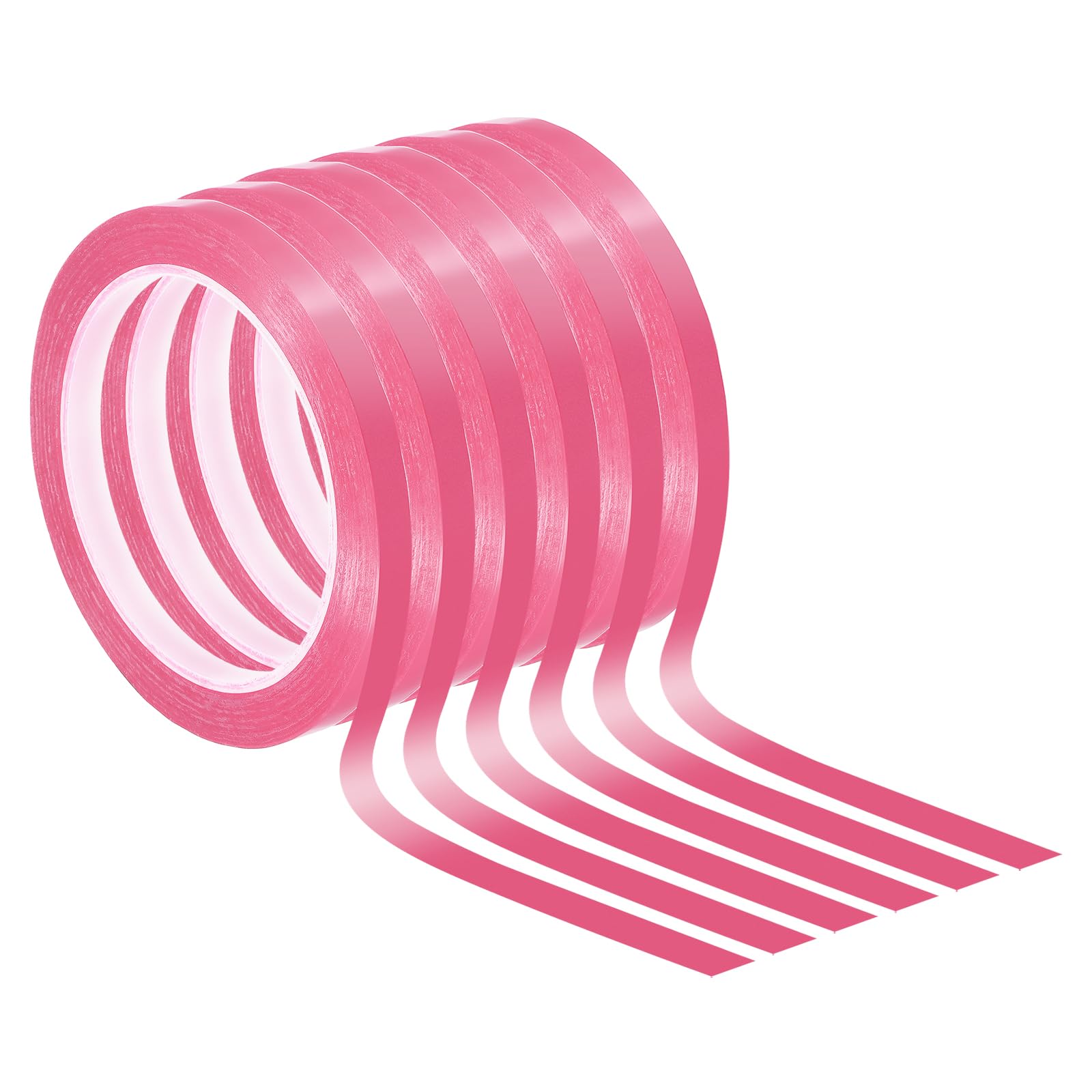 PATIKIL 5/16" Whiteboard Tape, 6 Pack Thin Dry Erase Tape for Graphic Chart Marking DIY Art, Pink