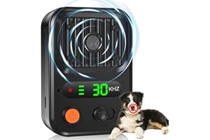 NODTY Anti Barking Devices, Auto Dog Bark Deterrent Devices with 3 Levels, Rechargeable Dog Bark Silencer Sonic Barking Deterrent, Ultrasonic Dog Barking Control Devices Indoor/Outdoor Safe for Dog & People