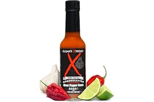 Elijah's Xtreme Ghost Pepper Hot Sauce, Handcrafted Award Winning Blend of Ghost Peppers, Habanero Garlic & Lime, Extreme Heat & Flavor