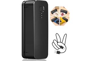 FEPPO Mini Bag Sealer, Bag Sealer Heat Seal Rechargeable Quick Seal Bags Machine, 3 Adjustable Gears Chip Bag Sealer with 3000mAh Battery 3.9" Heating Strip For Snack Bags Mylar Bags Food Storage