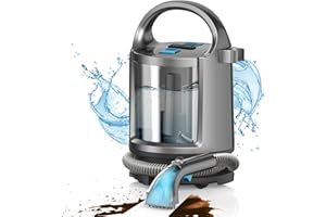 HAWKAM Portable Carpet Cleaner Machine & Upholstery Deep Cleaner, Pet Stain Remover, 20Kpa Powerful Suction Portable Stain Cleaning for Upholstery, Carpet, Couches, Car and Auto Detailer, Car Seats, Grey