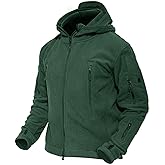 MAGCOMSEN Men's Military Tactical Jacket Warm Fleece Hoodies Sport Outdoor Winter Coats Windbreaker