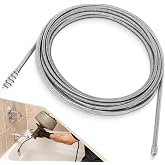 21338 Drain Snake Cable for Ridgid K-45/K-45AF Auto-Spin, 1/4" x 30' | Durable Replacement for Worn Spin Cables, for Auto-Spin K-45 Sink Machines for Smooth Feeding, Helps Clear Sink &amp; Drain Clogs