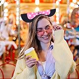 CORTNEY 3 Pcs Mickey Mouse Ears Headband Black Red Pink Birthday Party Costume view 5