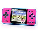 Handheld Game for Kids ,Built-in 220 32-bit Video Games, 3.0” IPS Screen, Rechargeable Portable Game , Travel Mini Arcade Electronic Toys Gift for Boys and Girls(Blue+Pink)