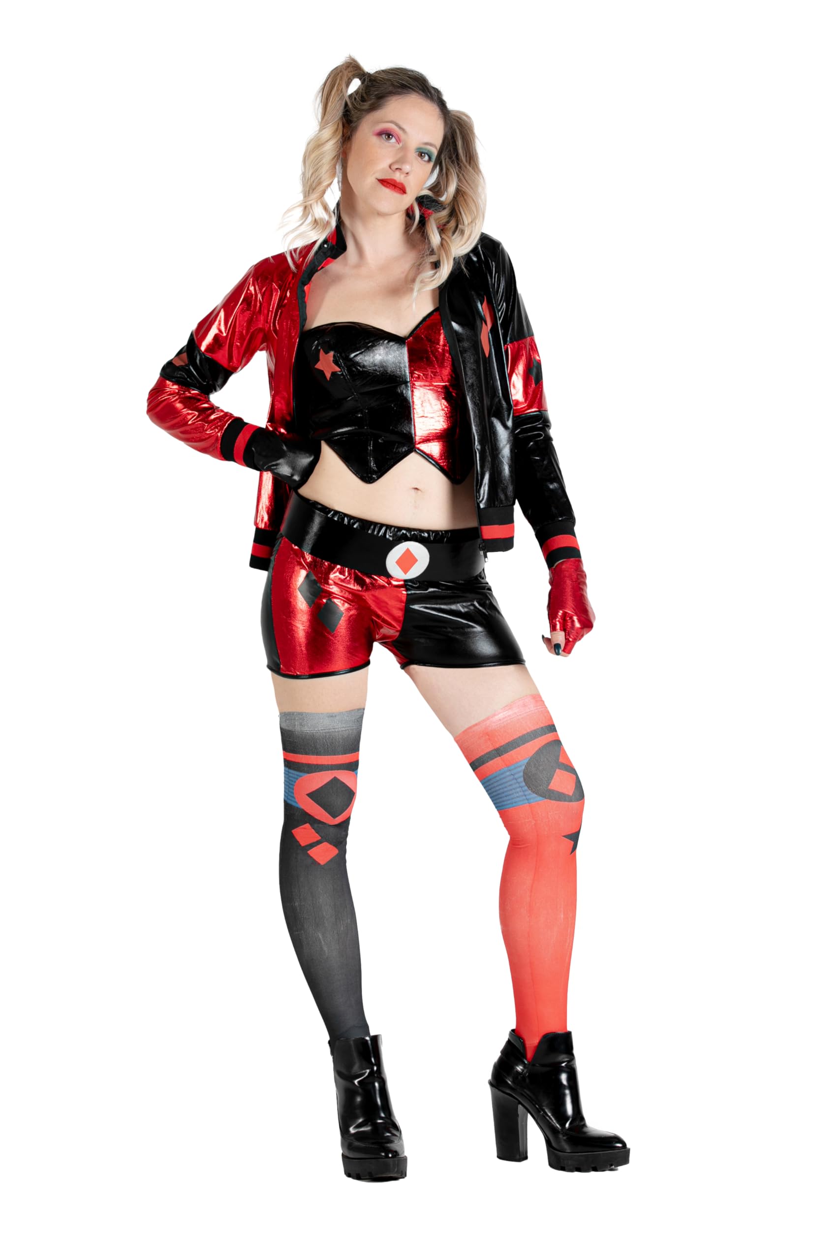 Harley Quinn costume disguise girl woman adult official DC Comics (Size M)