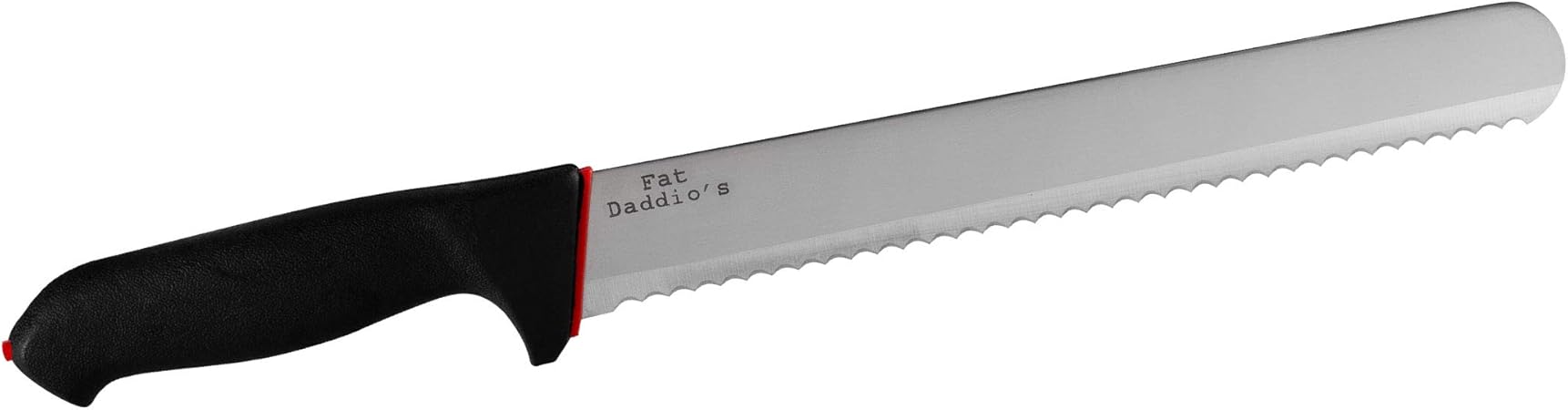 Amazon Com Fat Daddio S Ck 10 Bread Cake Knife 10 Inch Blade Silver Black Serrated Knife Kitchen Dining