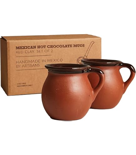 Amazon.com: Generic Bulk Set of 20 Mexican Pottery Mugs - White Terracotta  Design, 12 oz Clay Taza, Large : Home & Kitchen