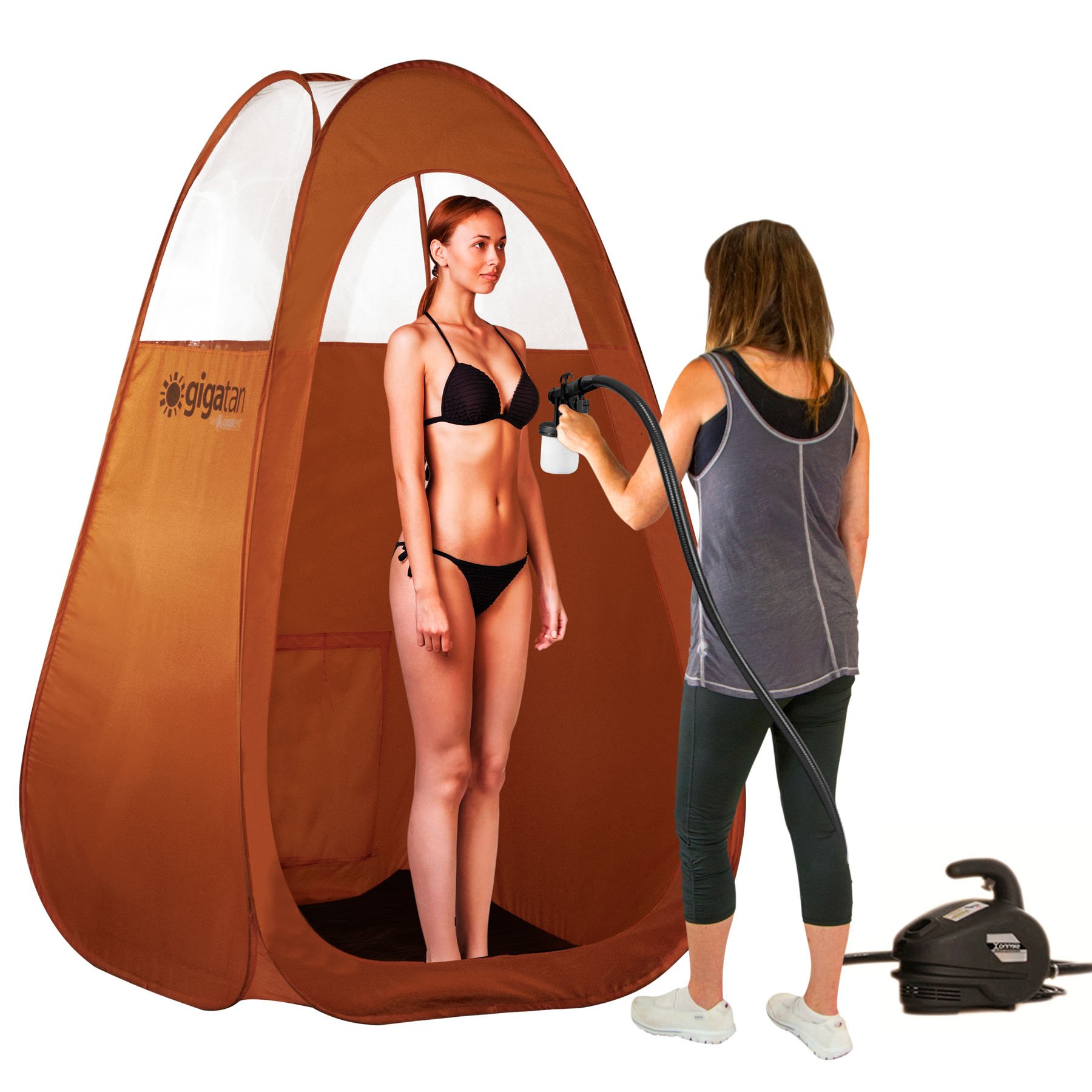 GigaTent Spray Tanning Pop Up Tent Professional Sunless Tanning Pop-Up Spraying Booth for Airbrush Art, Makeup and Painting