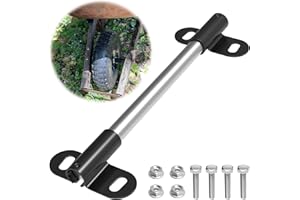 FOROIRON Heavy Duty Wheelbarrow Axle Bracket Set Compatible with 5/8” Wheelbarrow Axles Wheelbarrow Axle Shaft and Bracket Wheelbarrows Spare Part Include Bolt and Nut