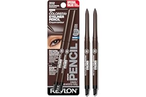 Revlon ColorStay Pencil Eyeliner with Built-in Sharpener, Waterproof, Smudgeproof, Longwearing Eye Makeup with Ultra-Fine Tip