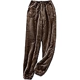Yeokou Womens Fleece Pajama Pants Fuzzy Lounge Bottoms Warm Fluffy Sleepwear with Pockets