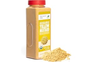 Yellow Mustard Powder 14.11 oz – Ground Organic Mustard Seed for Seasoning & Cooking – USDA Organic, Kosher, Gluten Free Mustard – The Holly Tree