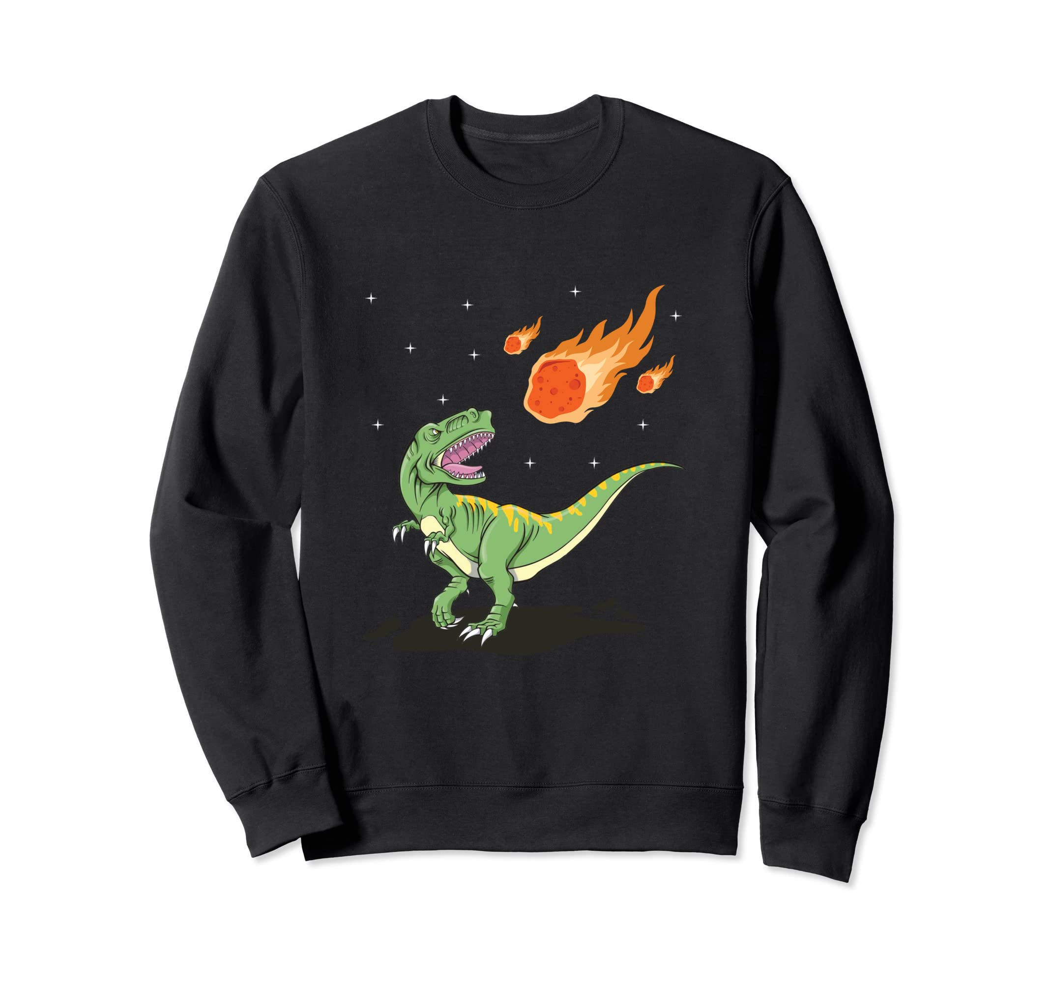 Dinosaur Meteorite Comet Meteor Shower Tyrannosaurus Sweatshirt
