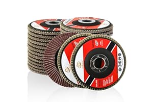 MJRASG 28 Packs Flap Disc 4-1 2 Inch Angle Grinder Attachments Grinding Wheel Angle Grinder Sanding Disc 40 60 80 120 Grit Grinding Disc (4 1/2 Inches)