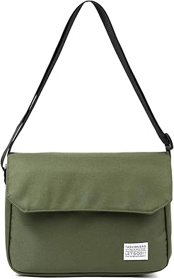 Amazon ショルダーバッグ メンズ レディス 兼用 斜めかけ メッセンジャーバッグ 緑 ノーブランド品 ショルダーバッグ
