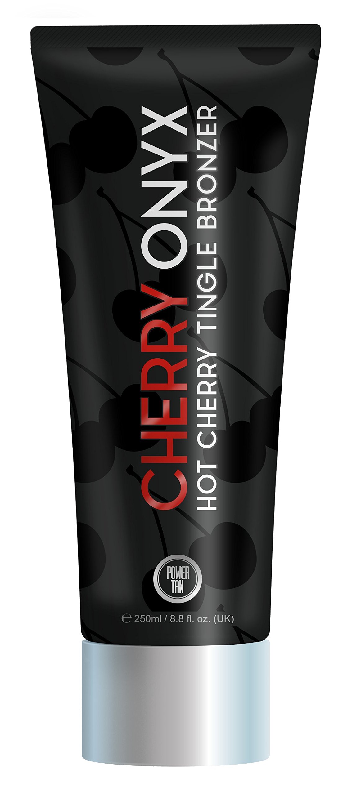 Power Tan Cherry Onyx Hot Tingle Bronzer Sunbed Tanning Accelerator Cream 250ml Fast Dark Tan Enhancer with L-Tyrosine, Vitamin E & Skin Conditioning Advanced Indoor | 250ml