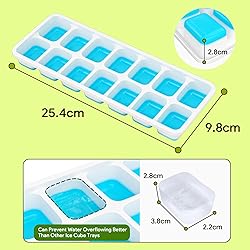 Ice Cube Trays 4 Pack, Airabc Silicone with