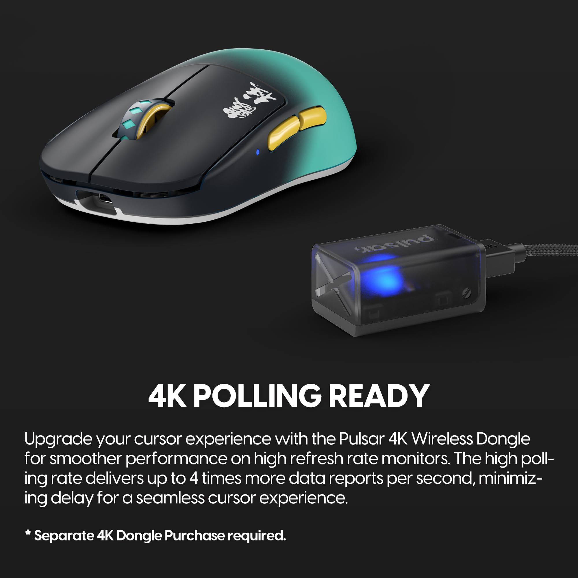 Pulsar Gaming Gears [Pulsar x Demon Slayer X2H Mini Wireless Gaming Mouse, Ultra Lightweight Collectible Mouse, Symmetrical PC Mac Computer Mice, Optical Switch, 2.4 Ghz 1 ms (Superglide Included)
