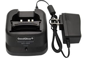 GoodQbuy Rapid Quick Charger is Compatible with Icom Radio IC-A24 IC-F4GT IC-F30GT IC-T3H IC-V8 BP-209N BP-210N BP-211N BP-222N BC-137 BC-144N