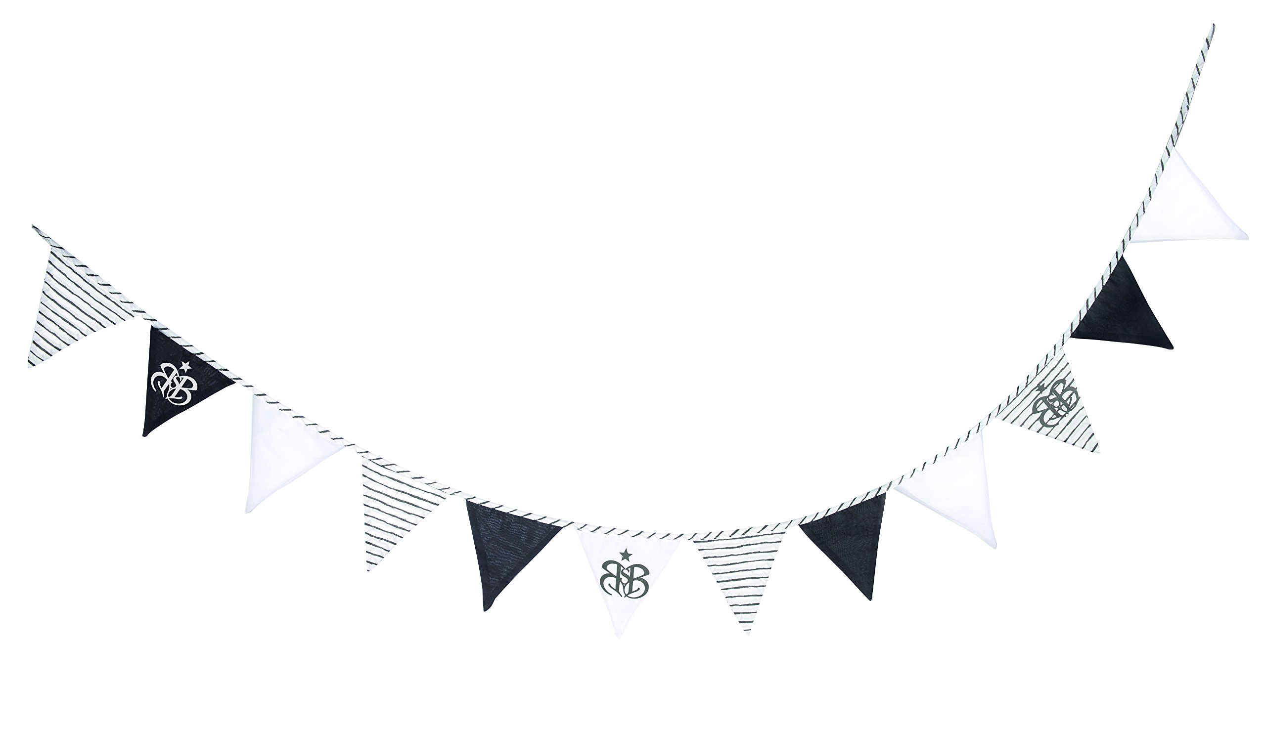 roba Rock Star Baby 3 Bunting, 12 Flags (2 m), Chain Length 3 m, Baby & Nursery Decoration