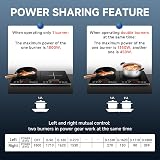AMZCHEF Double Induction Hob 2800W Portable Dual Burner with Timer view 8