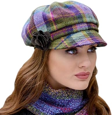 plaid newsboy hat