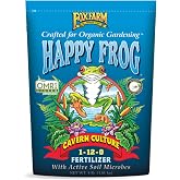 FoxFarm Happy Frog Cavern Culture Bat Guano Fertilizer - 1-12-0 Blend of Rock Phosphate, Seabird Guano for Bud and Flower Development - Encourages Delicious Tasting Fruits &amp; Vegetables - 4 lb