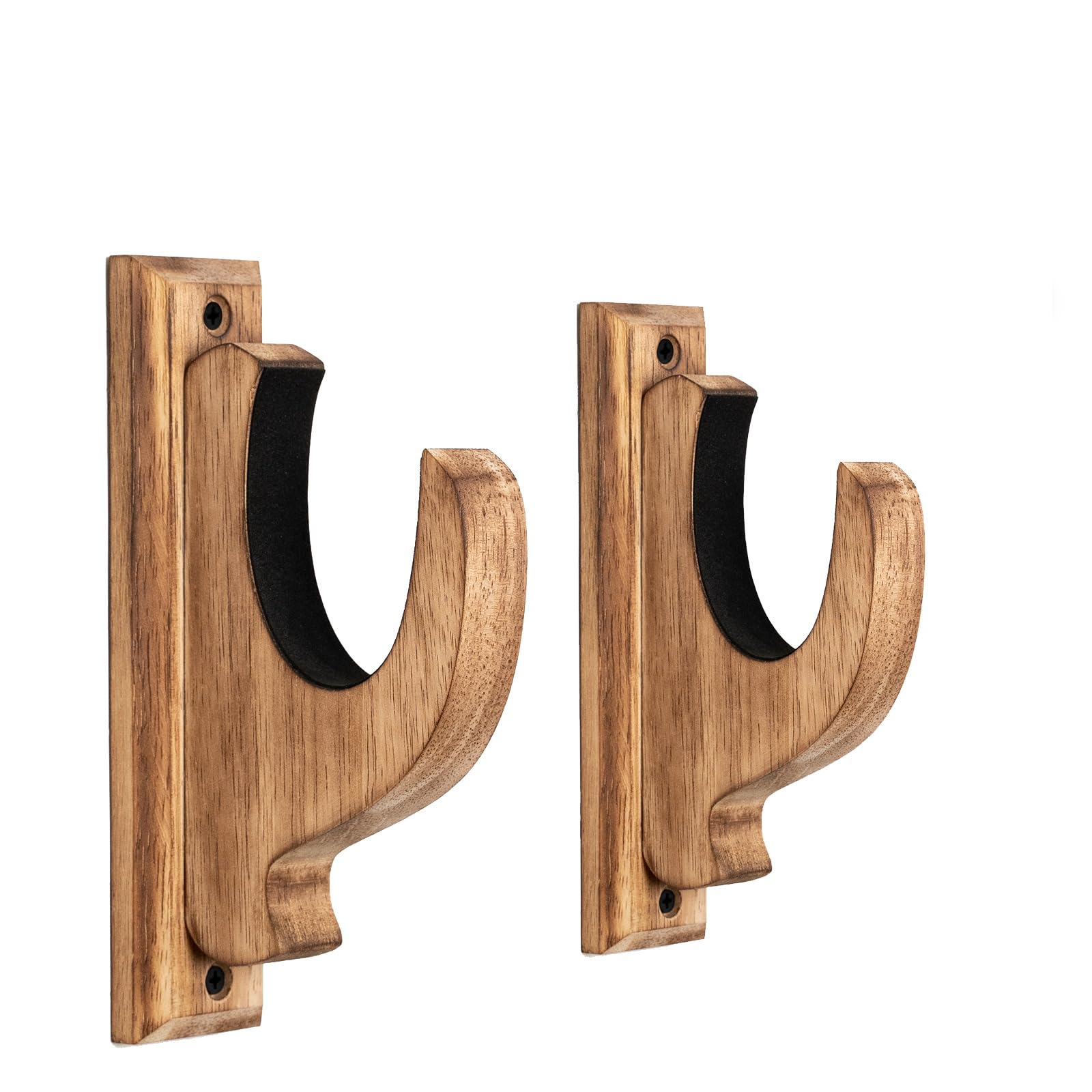 Photo 1 of ***DAMAGED - SEE NOTES/PICTURES***
Dgwjsu  Rack Wall Mount, Real Wood Shotgun & Rifle Wall Mount Holder Display for Sword Bow Firearm, Vintage Gun Holder Hangers for Gun Safe As Gifts for Men