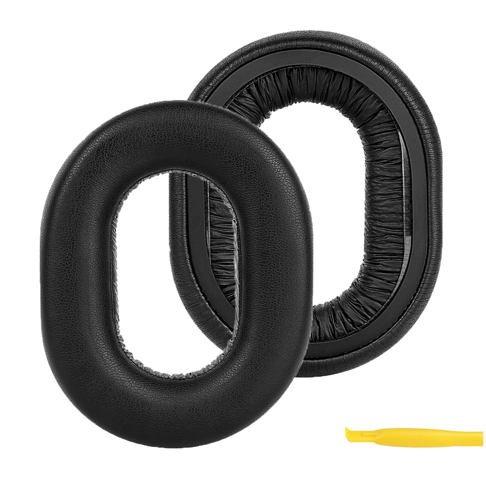 Geekria Replacement Ear Pads for Plantronics BackBeat FIT 6100 Headphones Ear Cushions, Repair Parts (Black)