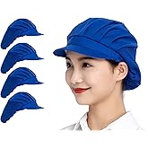 Jaspfct 1pc/4pcs Chef Hats-Kitchen Baker Cooking Hair Nets Food Service Caps for Adults