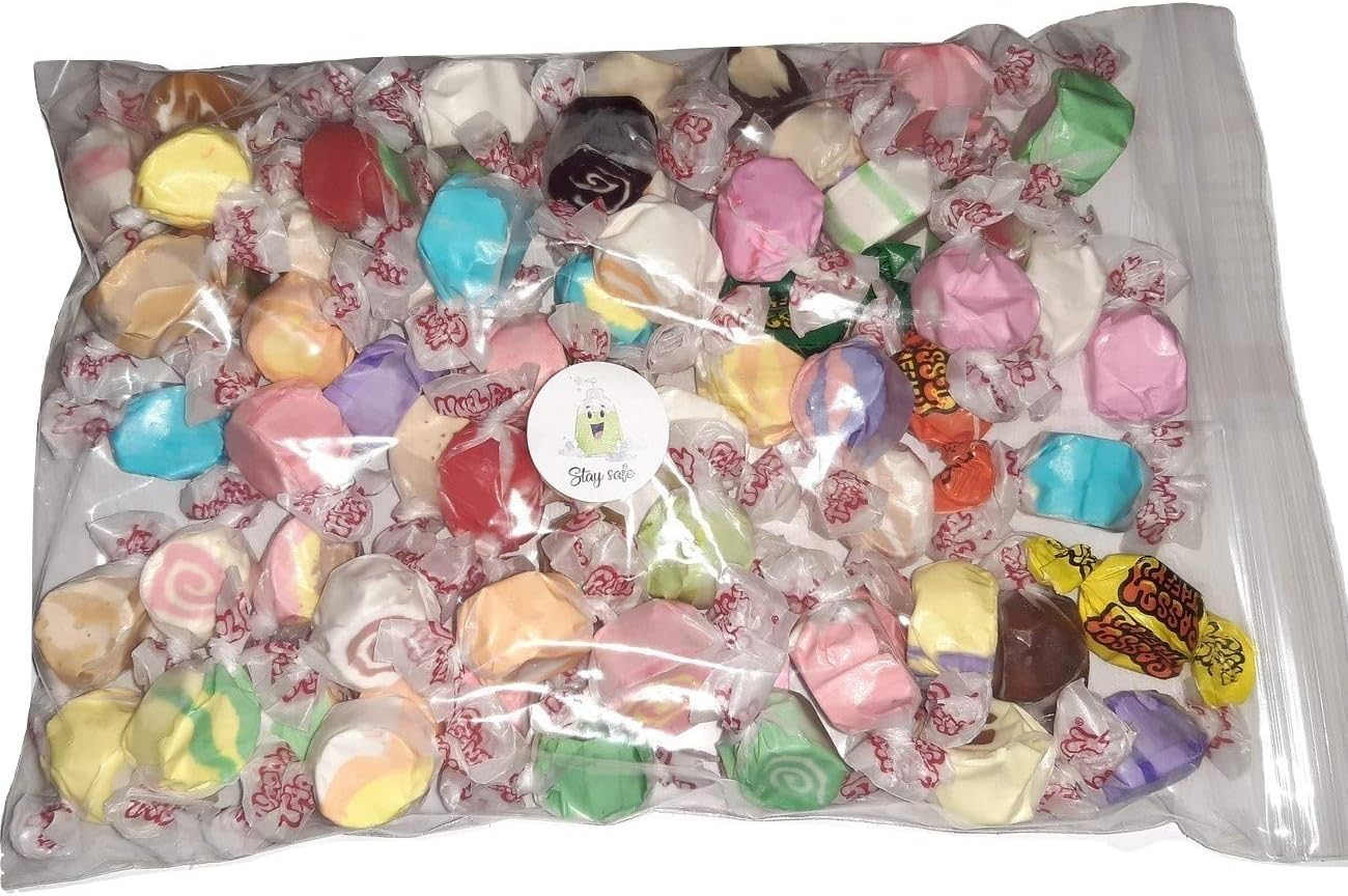 Assorted Salt Water Taffy "Stay Safe" 500g Bag