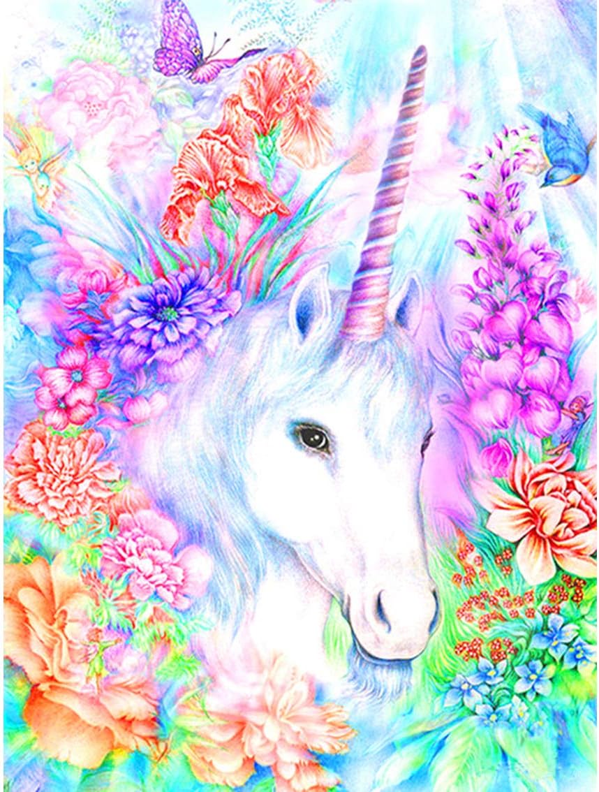 MRLZLT Diamante Pintado con Caballo De Unicornio De Diamante 5D DIY