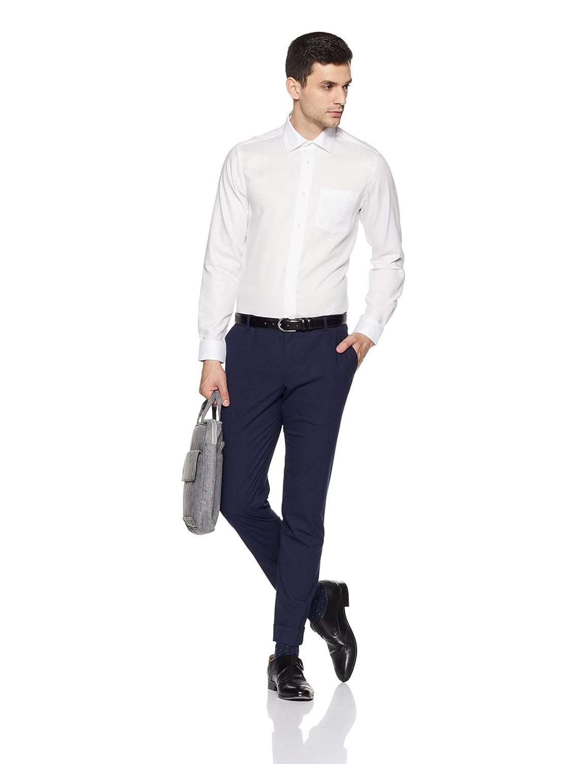 blackberrys men's solid regular fit formal shirt