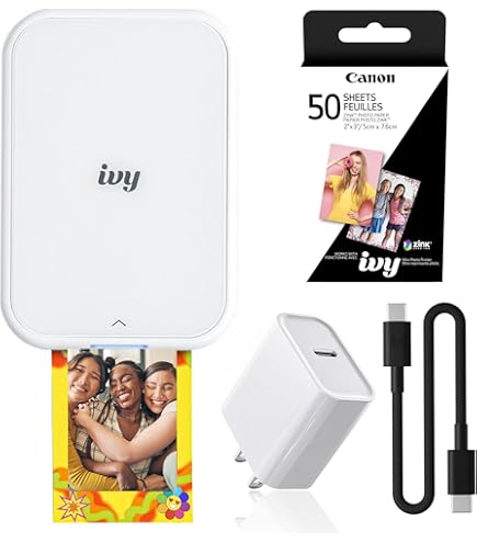 Amazon.com : Canon Ivy 2 Mini Photo Printer, Print from Compatible