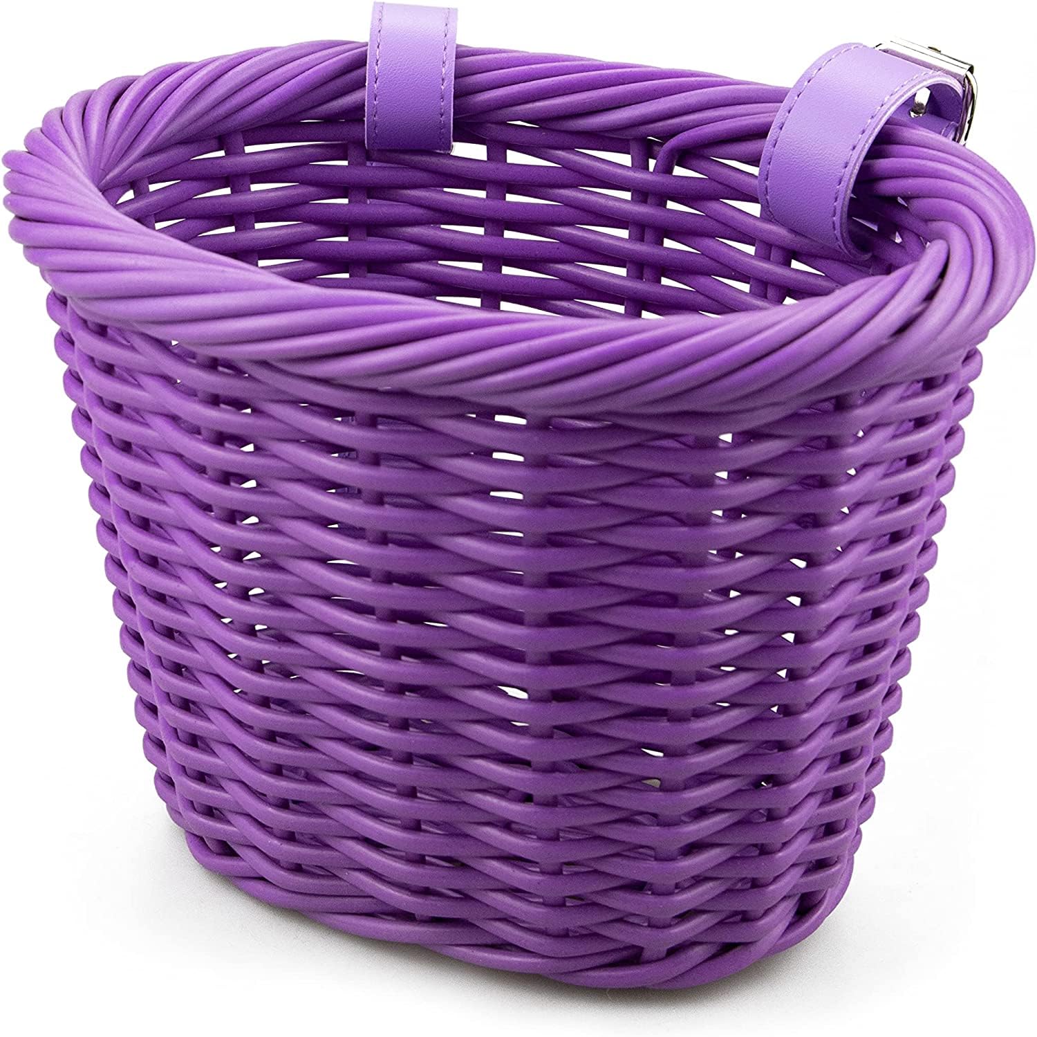 ZUKKA Kids Mini Bike Basket Front Bikes Basket for Children Handlebar Scoooter BMX MTB Bicycle in Purple