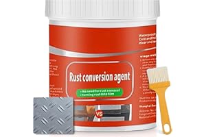 LOODION Rust Gel Rust Converter - 35.3 Fl Oz, Rust Remover for Metal, Anti Rust Paint with Brush, Eliminates Oxides from Aluminum, Cast Iron, and Steel (Grey,35.3 Fl Oz)