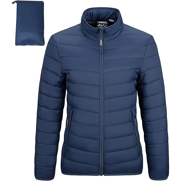 SWJGLITTR Men's Stand Collar Down Jacket Packable Puffer