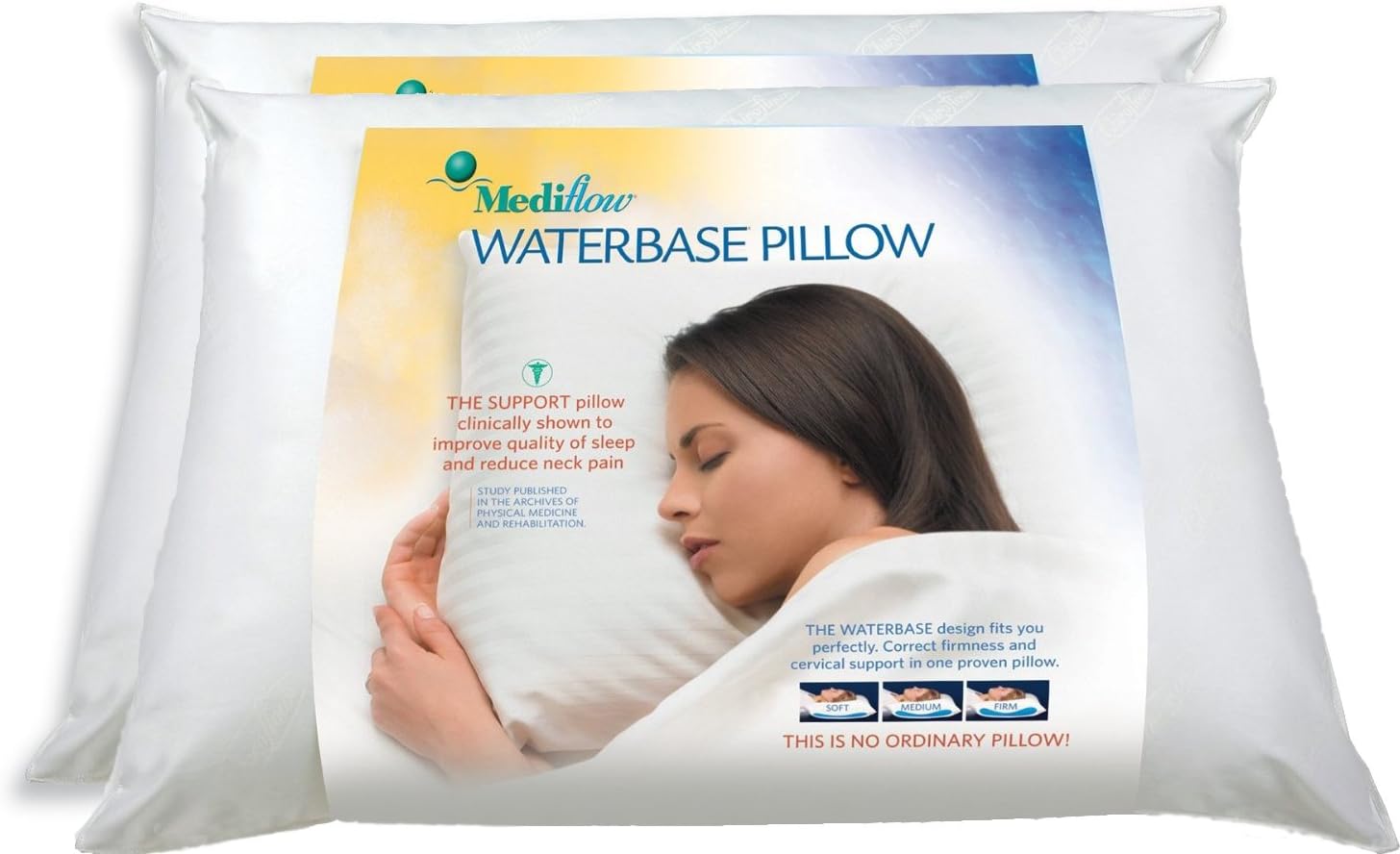 Mediflow Original Waterbase Pillow Twin Pack Jumbo 20 X 28