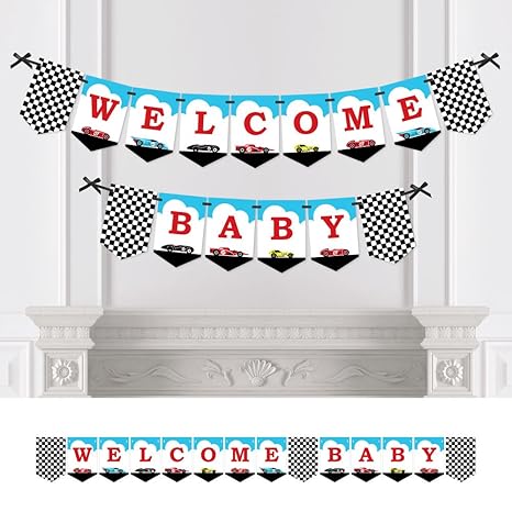 Amazon Com Big Dot Of Happiness Let S Go Racing Racecar Baby Amazon Com Big Dot Of Happiness Let S Go Racing Racecar Baby