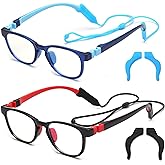 JM Kids Blue Light Glasses, TR90 Computer Gaming Grasses for Girls Boys | Age 3-10, Anti Blue Ray Eyeglasses