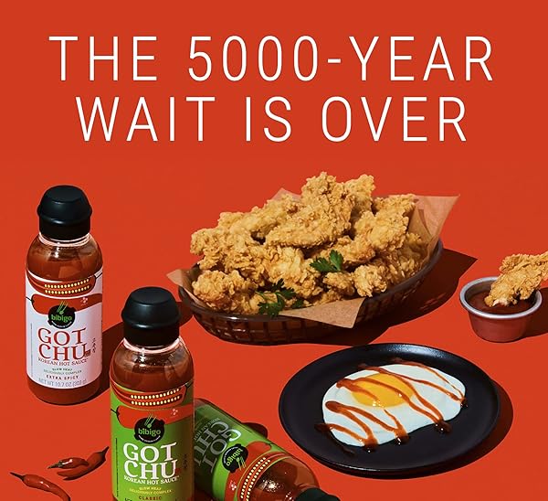 BIBIGO GOTCHU – CLASSIC KOREAN HOT SAUCE, MADE WITH GOCHUJANG FERMENTED PEPPER PASTE, LOW HEAT SWEET-SPICY-SAVORY-EARTHY FLAVOR [10.7 OZ SQUEEZE BOTTLE]